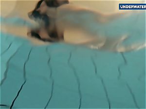 demonstrating bright boobs underwater makes everyone ultra-kinky