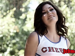 bouncy cheerleader Jessica Rex interracially stuffed