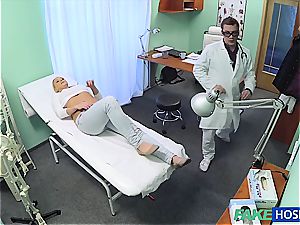 towheaded wannabe nurse penetrated by the doctor